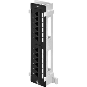 Wall Mount 12 port Cat6 Patch Panel 110-Type 10-inch